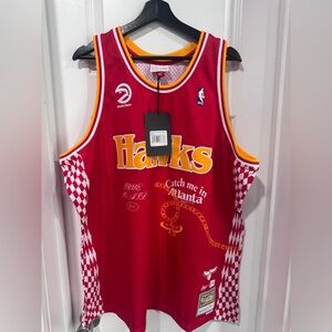 Mitchell & Ness Atlanta Hawks “True To ATL” Red Basketball Jersey